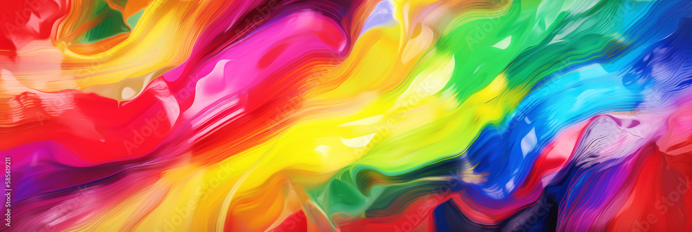 colorful abstract background painting, generative AI
