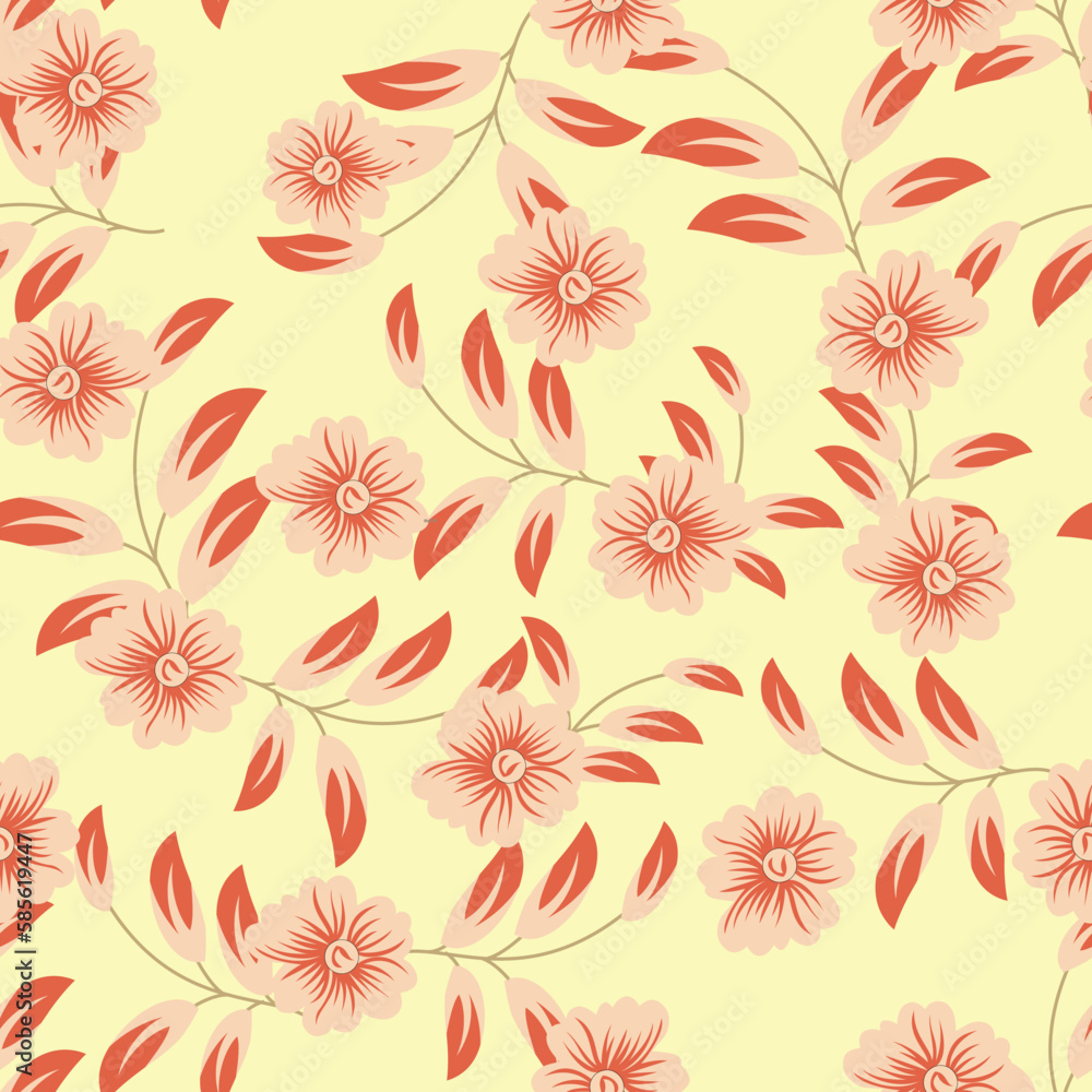 seamless small vector flower design pattern on black background seamless small vector flower design pattern on black background