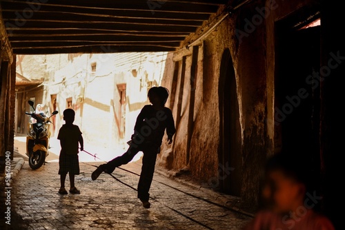 The dilapidated and long-standing Folk Houses on Hathpace in Kashgar, Xinjiang