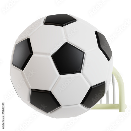 soccer ball 3d icon