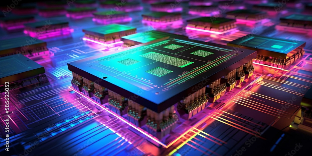 electrical chipsets transmitting energy Generative AI