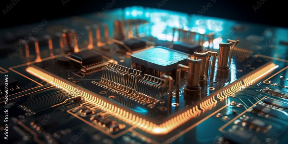 electrical chipsets transmitting energy Generative AI