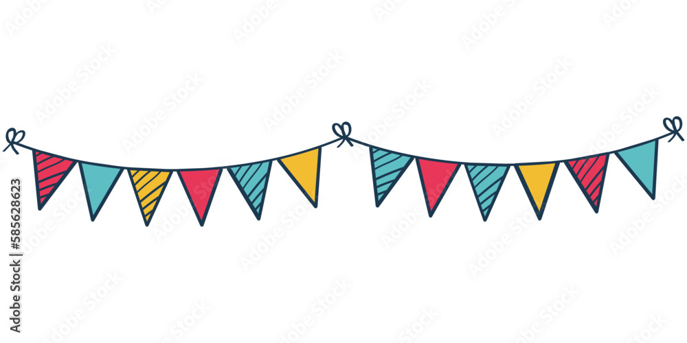 Obraz premium Chain Flag Illustration