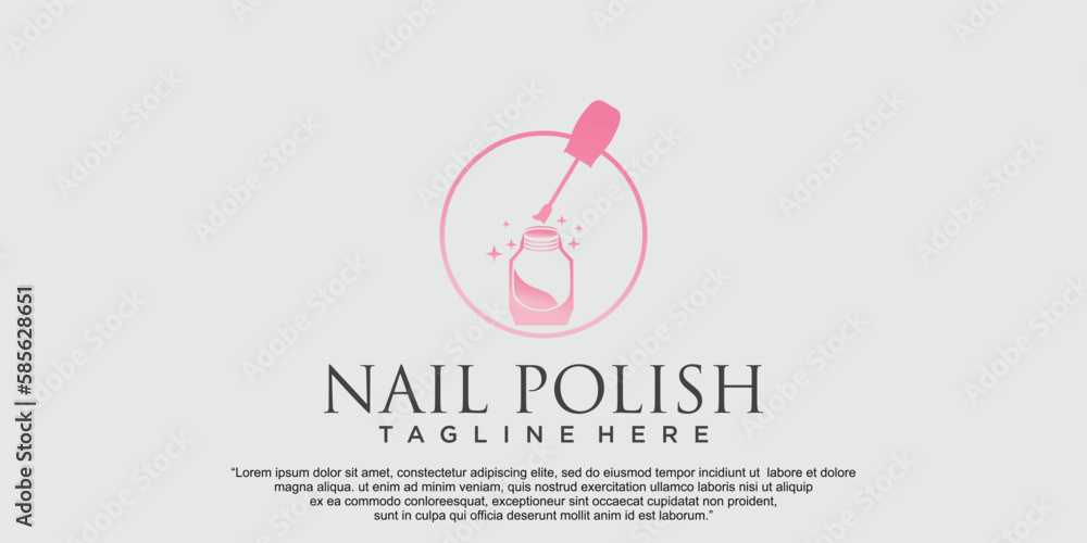 Vector female manicure logo fingers and nails symbol Premium Vector Vector female manicure logo fingers and nails symbol Premium Vector
