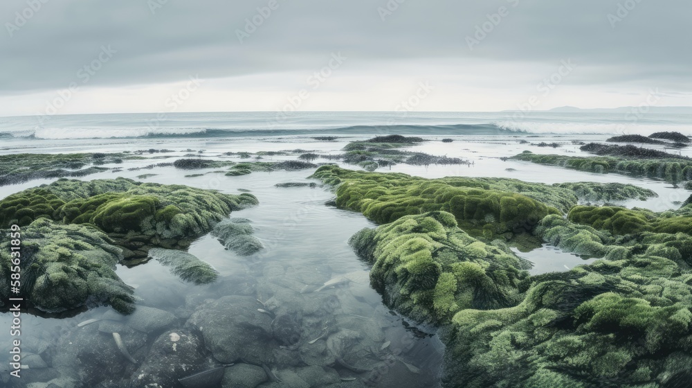 Voya Seaweed Baths in Strandhill. Incredible and breathtaking Ireland. Generative AI