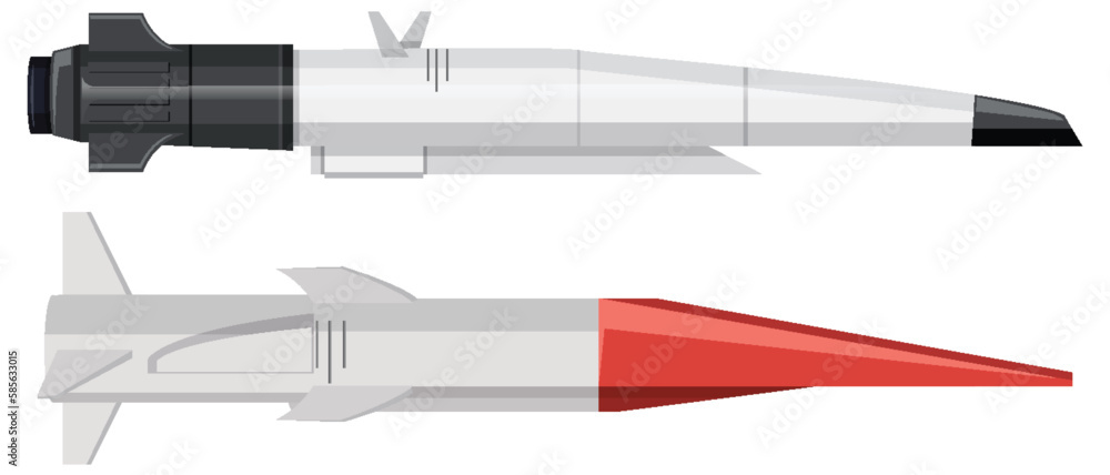 Set of Military Missiles Set of Military Missiles
