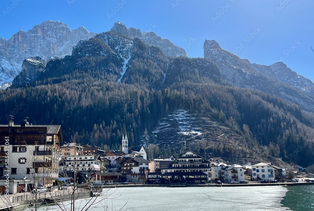 Alleghe Civetta Village Dolomiti Italian Alps