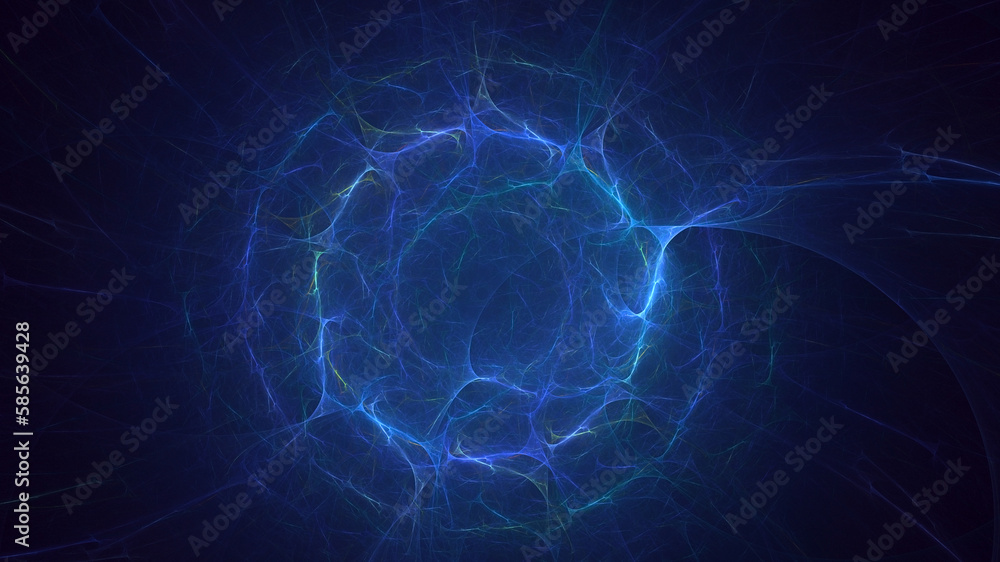 Obraz premium 3D rendering abstract round light background