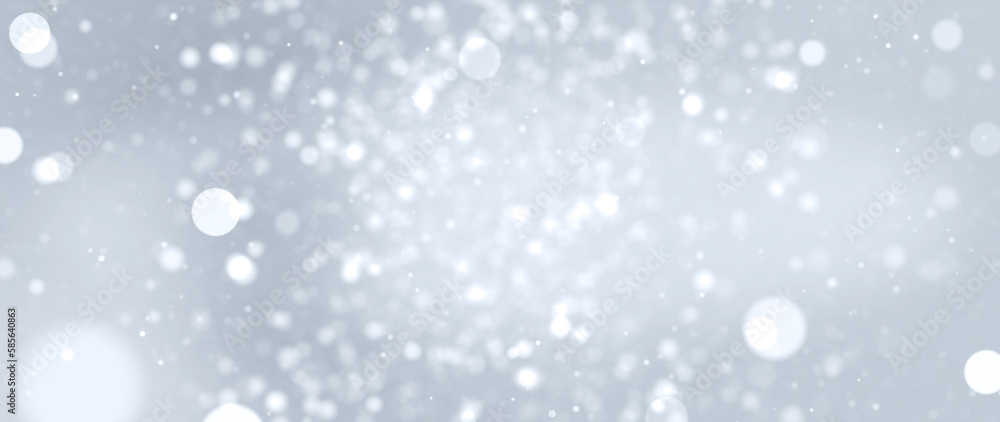 Fototapeta premium Banner bokeh particles lights with soft light abstract background