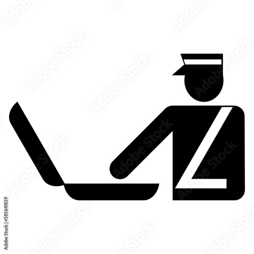Security / custom checkpoint icon