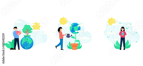 Earth Day Save the Planet Bundle Flat Design