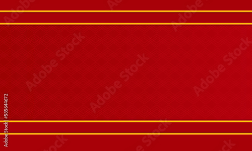 red background with gold line photo