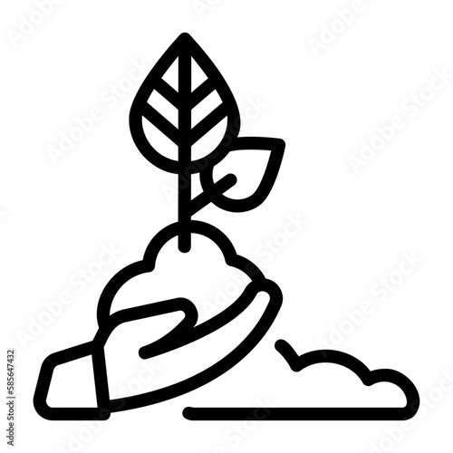 environment, replant icon