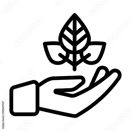 environment, save plant icon