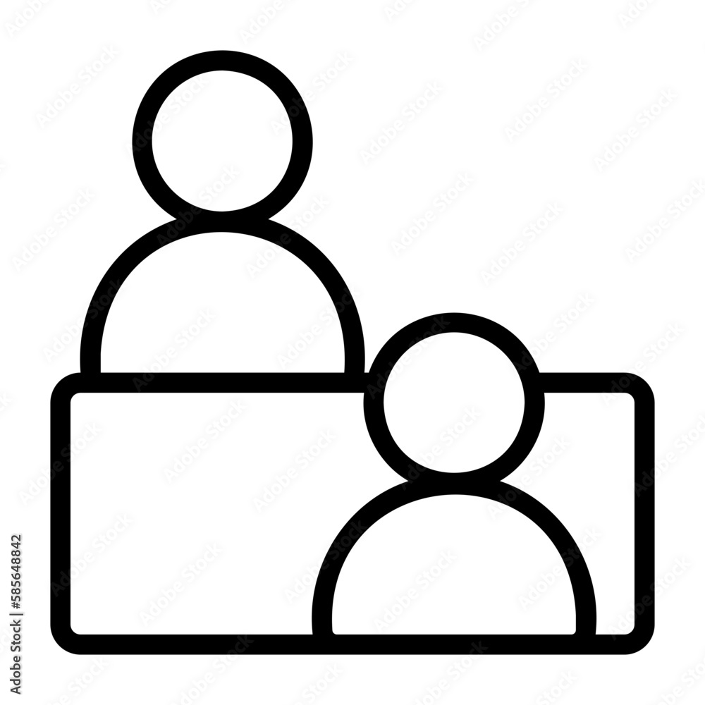 project management, interview icon project management, interview icon