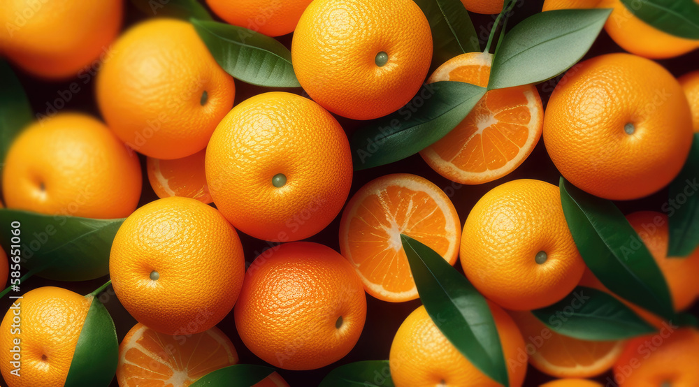 background of realistic unpeeled orange tangerines lying on top of each other, bright juicy orange colors, ai generation background of realistic unpeeled orange tangerines lying on top of each other, bright juicy orange colors, ai generation