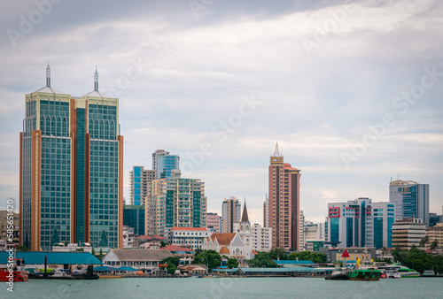 Dar es Salaam city shot from the harbour