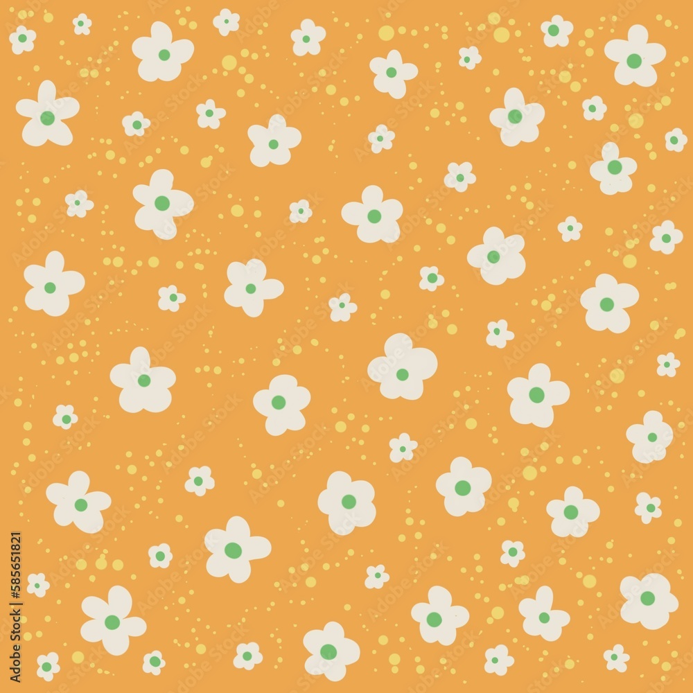 seamless pattern with cute flowers seamless pattern with cute flowers