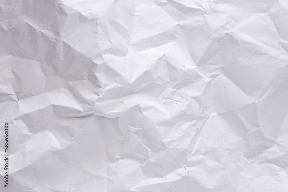 White crumpled paper texture background, clean white wrinkled paper, top view. White crumpled paper texture background, clean white wrinkled paper, top view.