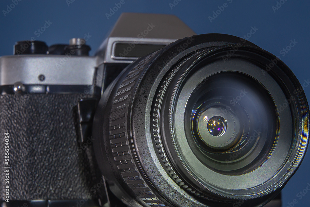 camera and photo lens close up