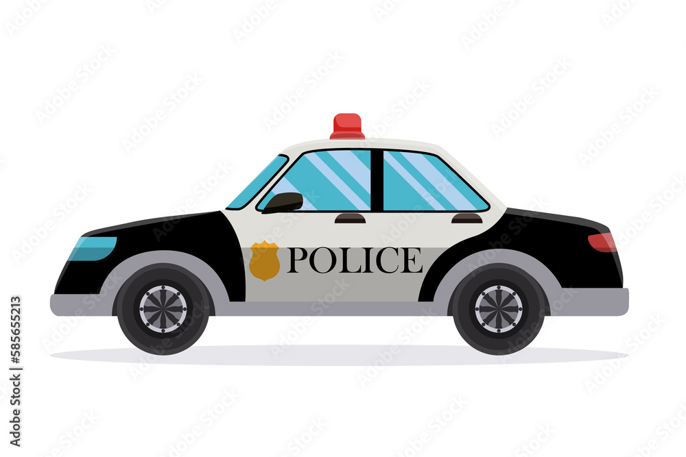 Police patrol car illustration Police patrol car illustration