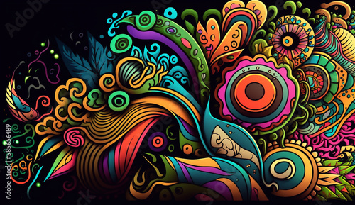 batik art mural fullcolor