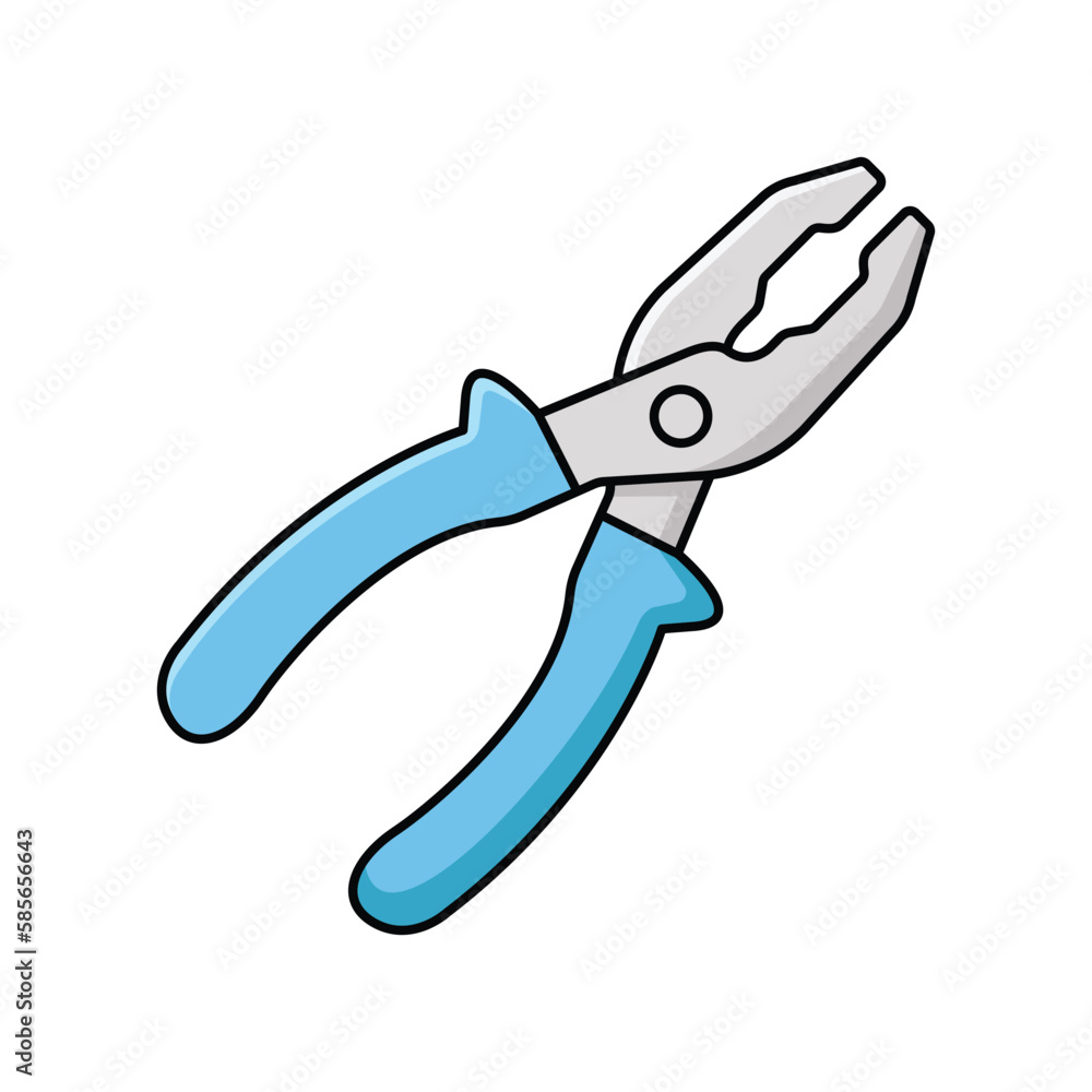 pliers icon vector design template in white background pliers icon vector design template in white background