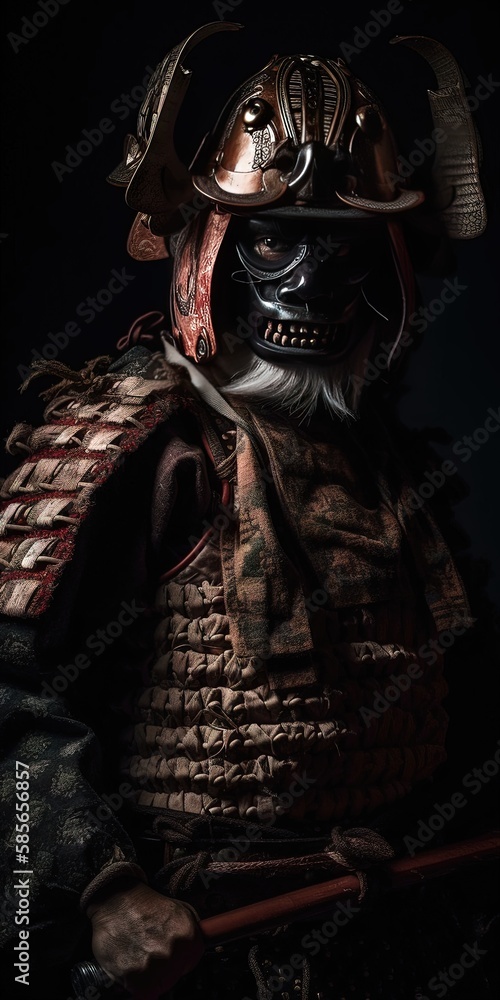 statuette guerrier japonais