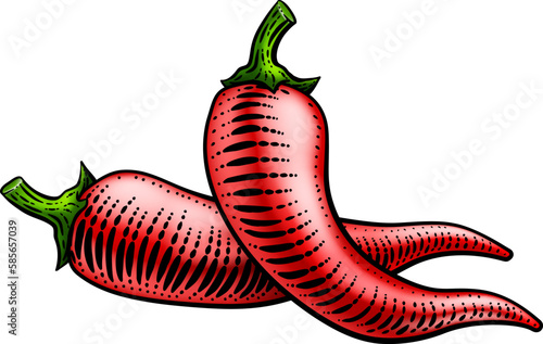 Chili, chile or chilli pepp...