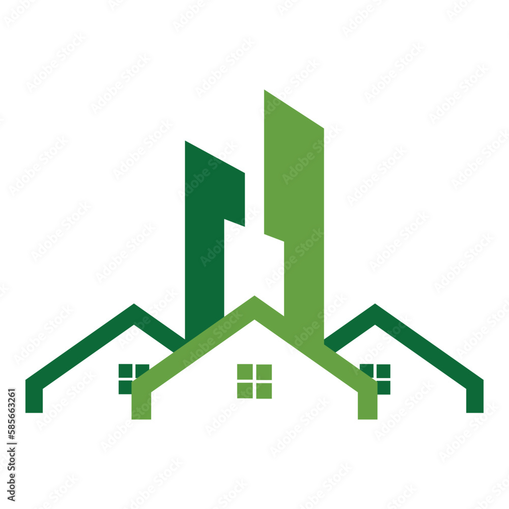 Real estate logo icon design template illustration