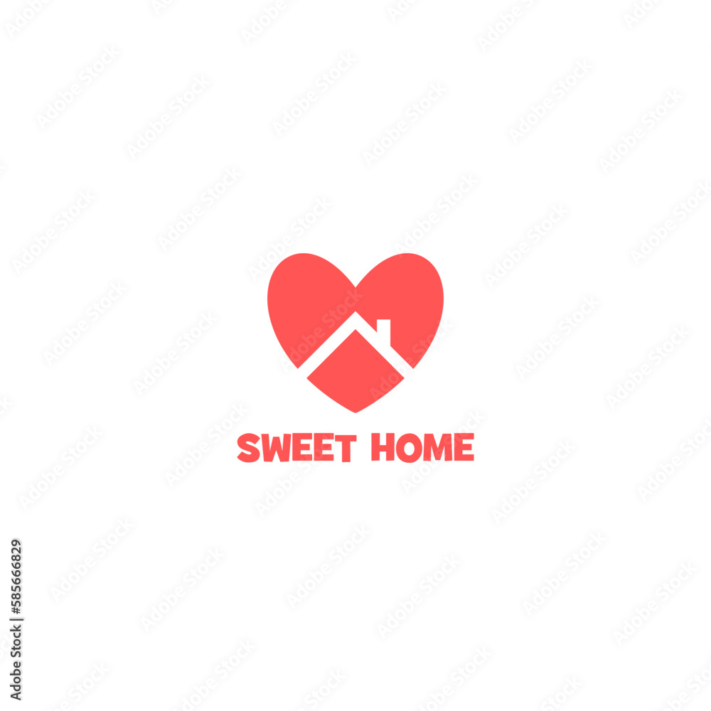 Sweet home logo icon isolated on white background