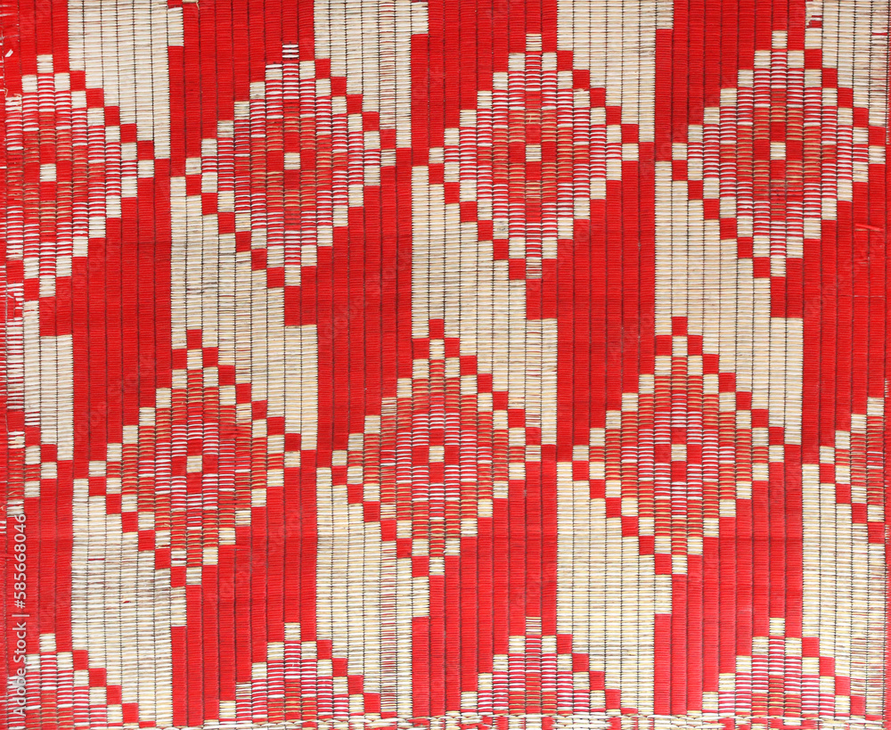 Sisal mat with traditional asian geometric patterns. Jute handmade rug Sisal mat with traditional asian geometric patterns. Jute handmade rug