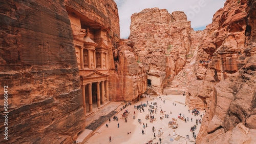 the ancient city of petra jordan photo