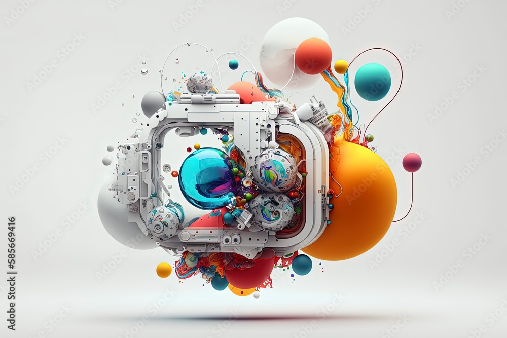 Obraz premium Experience a diverse collection of art shapes and styles with our collection of digital artworks. From abstract to figurative, and everything in between, this collection showcases the beauty of art.