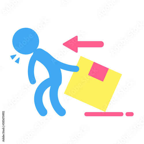 pictogram, tired icon