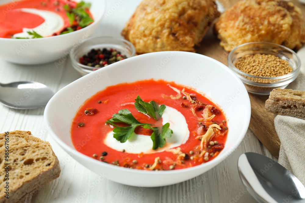 Dish made from tomatoes - tasty tomato soup Dish made from tomatoes - tasty tomato soup