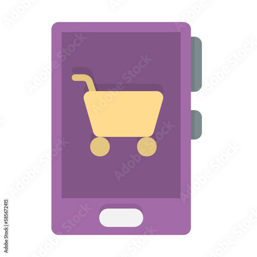 sales, mobile shop icon