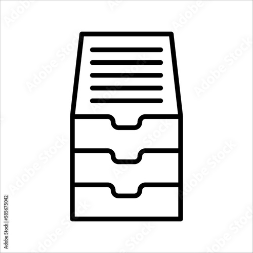 Archive folder icon vector, document vector icon, archive storage icon, on white background, eps 10