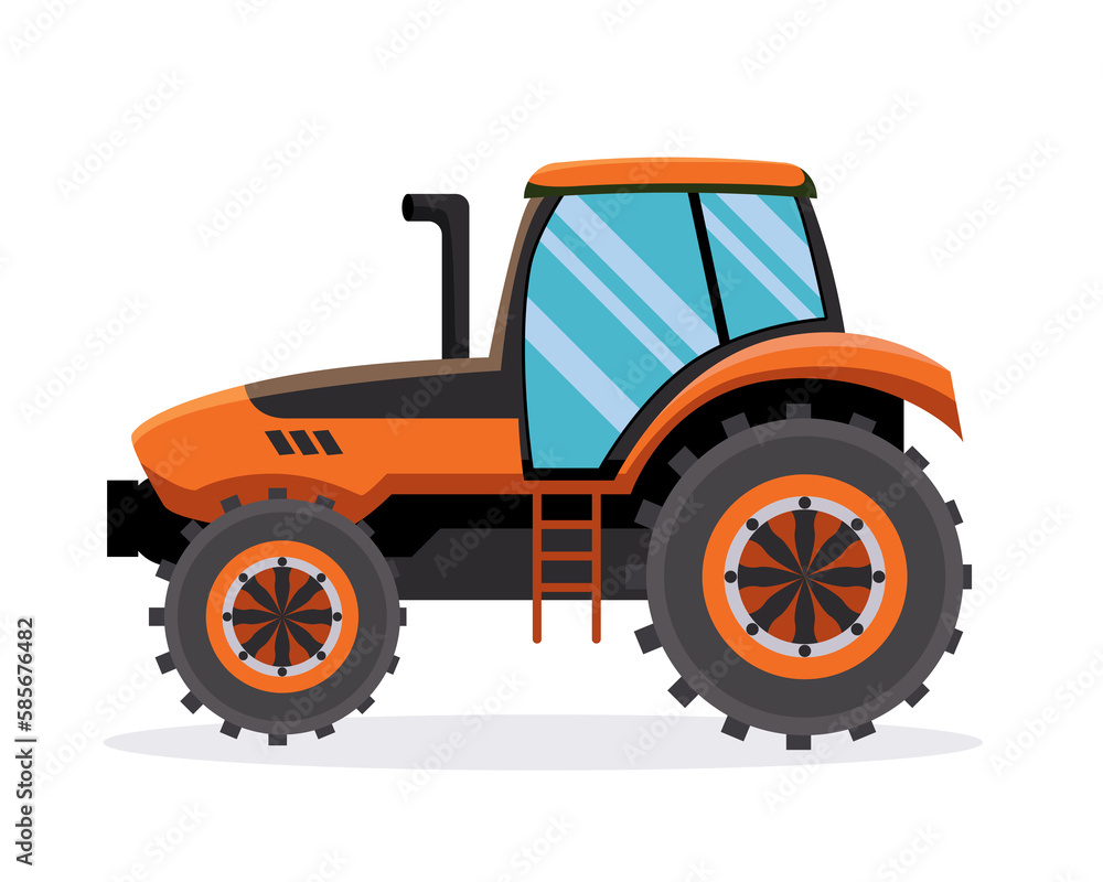 Tractor car. farm concept  illustration