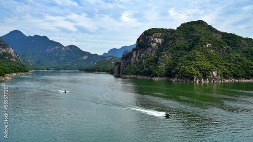 Natural scenery around Chungju Lake in Korea