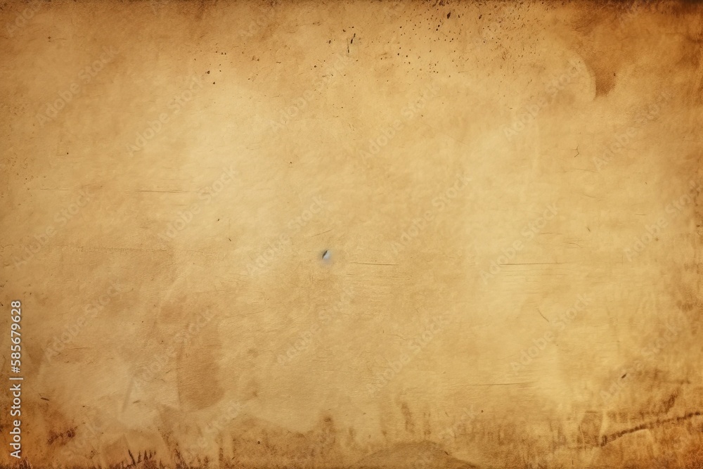 an antique parchment paper with a blue stamp. Generative AI an antique parchment paper with a blue stamp. Generative AI