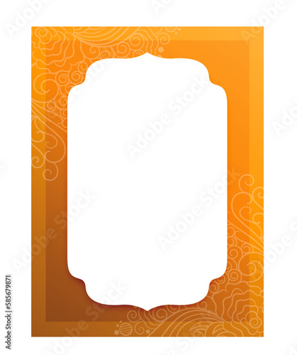 yellow background with frame indian 