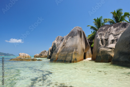 Seychelles, La Digue, Boulders on Anse Source dArgent beach photo