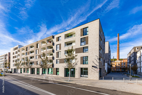 Germany, Baden-Wurttemberg, Esslingen, Modern apartment building in Neue Weststadt photo