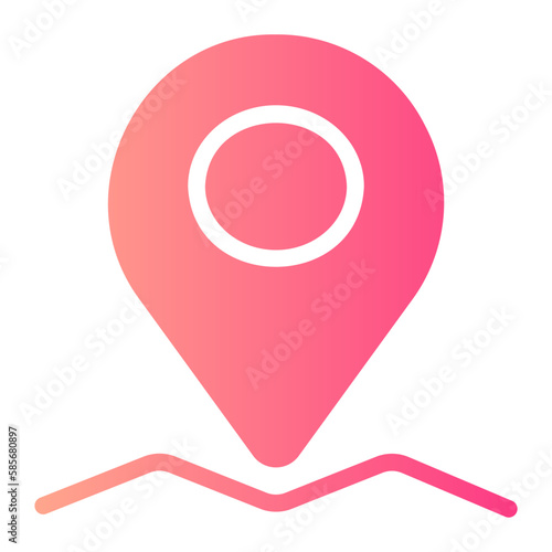 location gradient icon