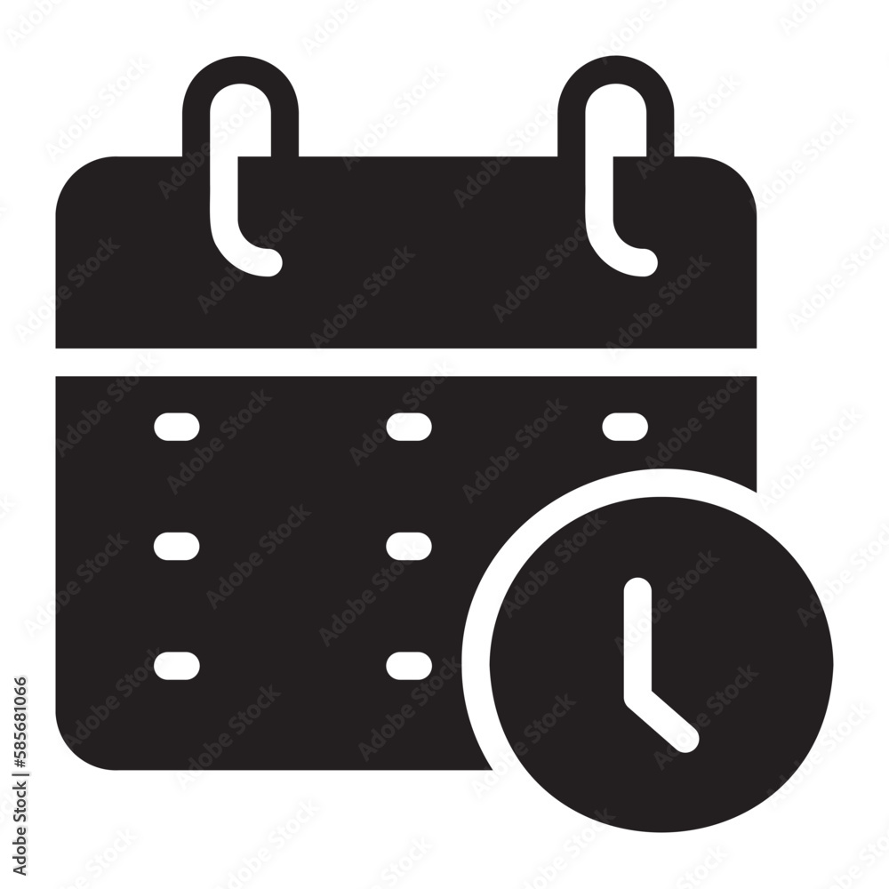 calendar glyph icon