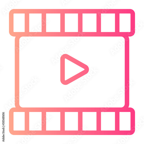 video gradient icon
