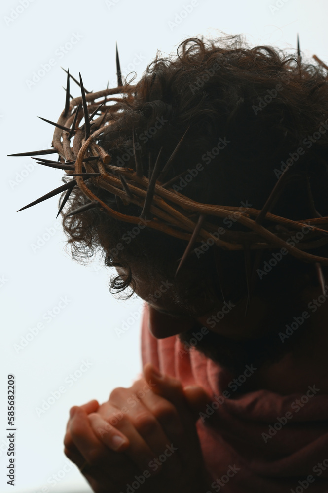 Jesus Christ with crown of thorns