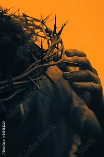 Jesus Christ with crown of thorns