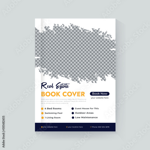 Medical flyer Layout template, brochure background. Vector design. A4 size for poster, flyer or cover.